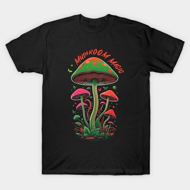 Mushroom Magic T-Shirt by DeathAnarchy